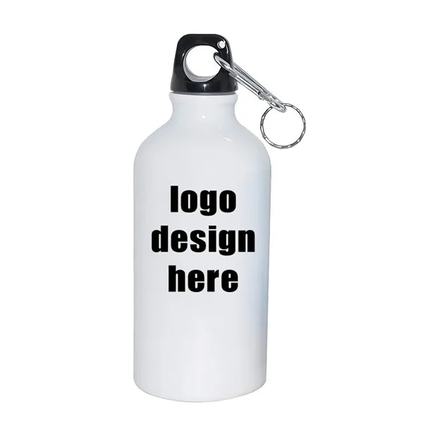 White Blank Sublimation Water Bottle With Screw Hook