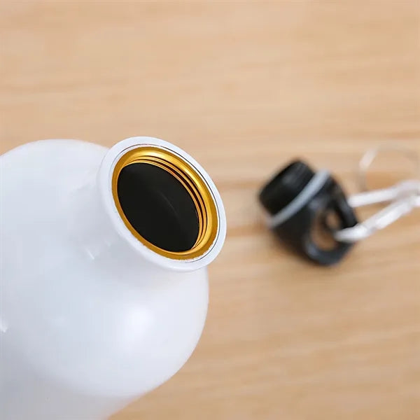 White Blank Sublimation Water Bottle With Screw Hook