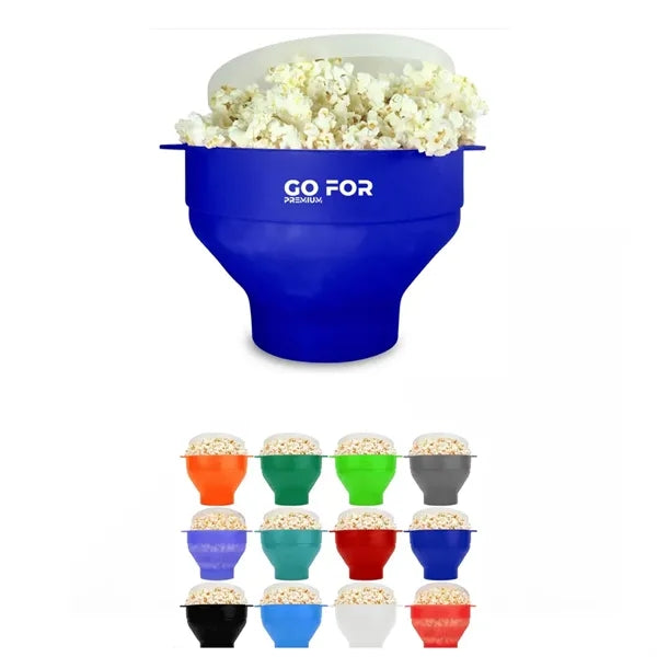 Collapsible Silicone Microwave Hot Air Popcorn Popper Bowl
