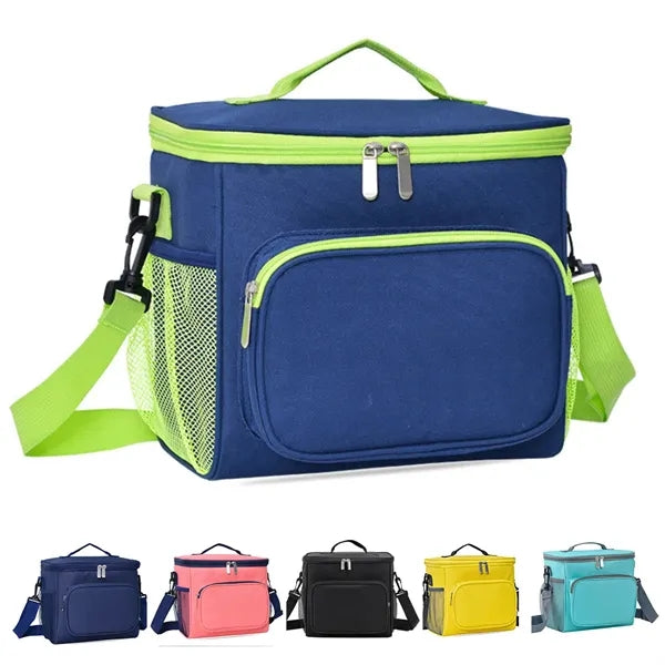 Insulated Lunch Box Cooler Tote Bag With Strap