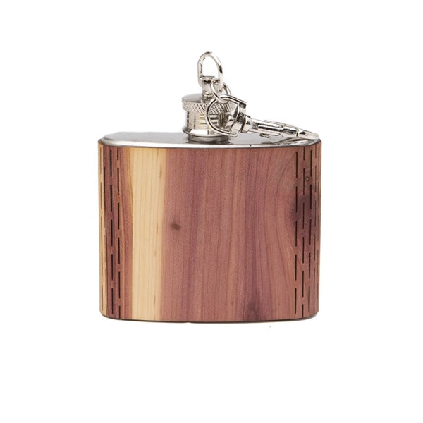 Wooden Keychain Flask 2 oz
