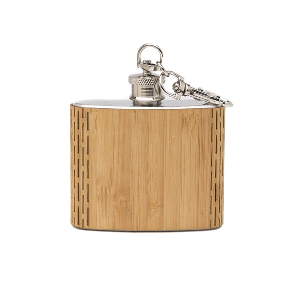 Wooden Keychain Flask 2 oz