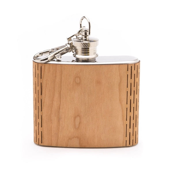 Wooden Keychain Flask 2 oz