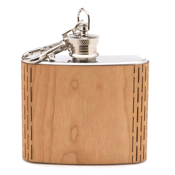 Wooden Keychain Flask 2 oz