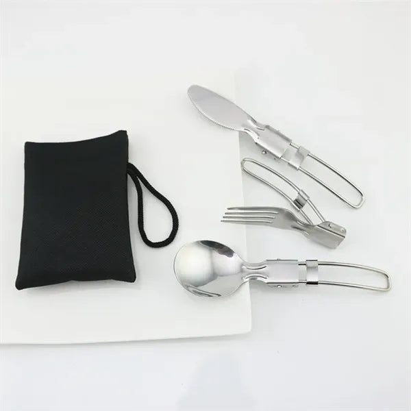 Foldable Knife Fork Spoon Tableware Set