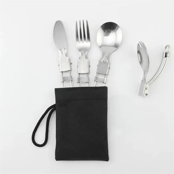 Foldable Knife Fork Spoon Tableware Set