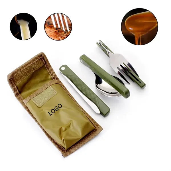 Knife Fork Spoon Folding Dinnerware Set