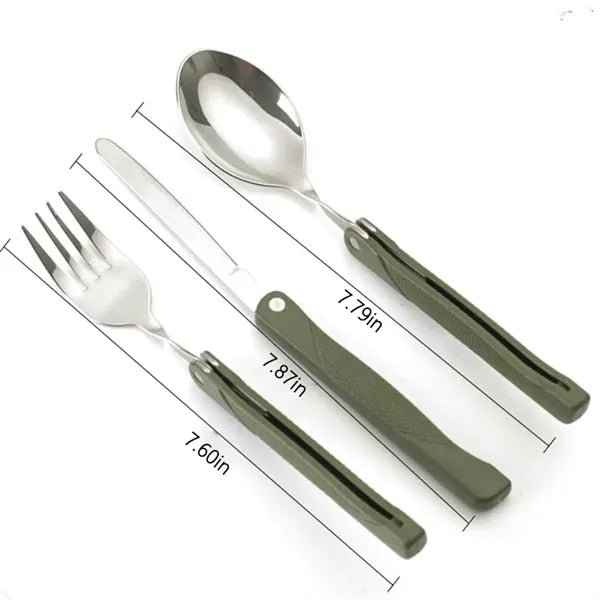 Knife Fork Spoon Folding Dinnerware Set