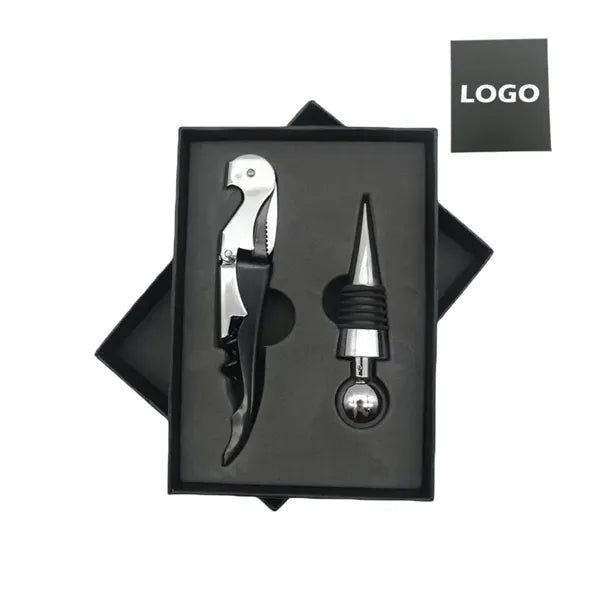 Stainless Steel Wine Opener and Stopper Set