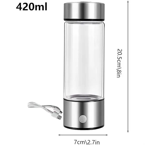 USB Rechargeable Ionized Hydrogen Water Bottle