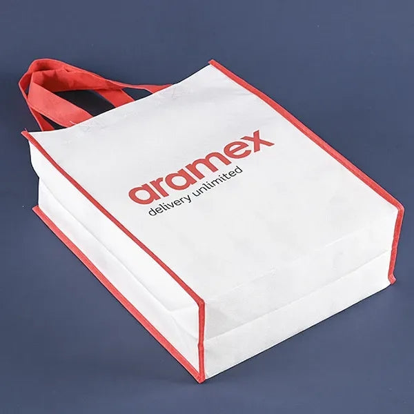 Rpet Non-woven Bag with color trim -14x17x4