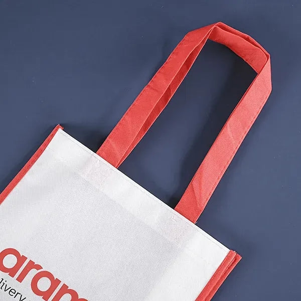 Rpet Non-woven Bag with color trim -14x17x4