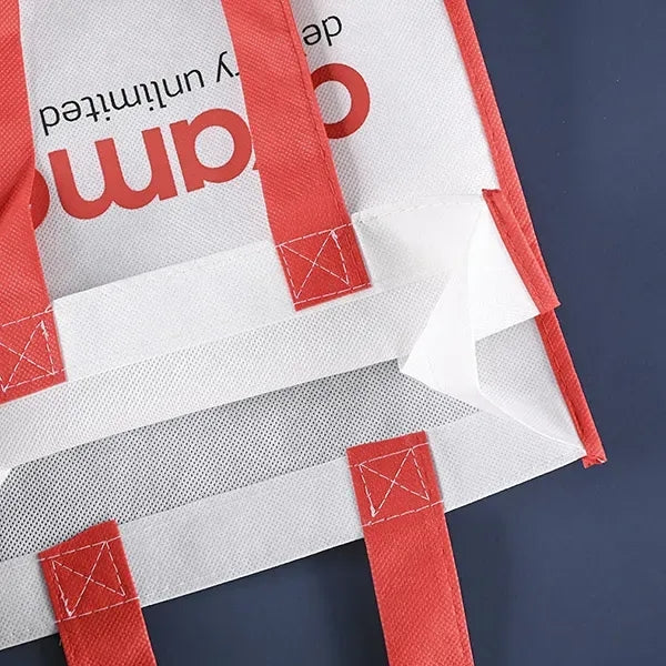 Rpet Non-woven Bag with color trim -14x17x4