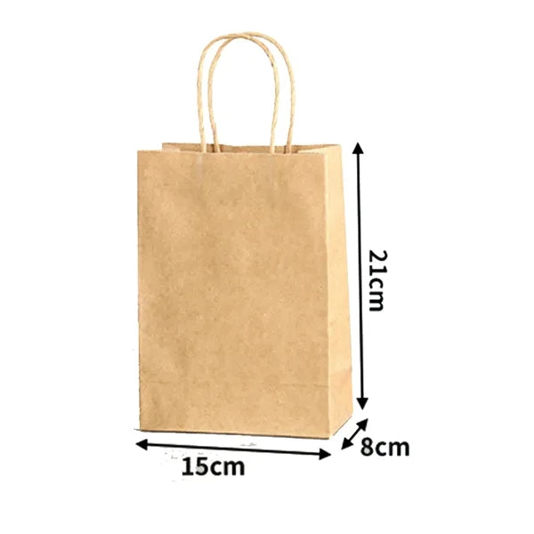 Brown Paper Boutique Bag With Hand