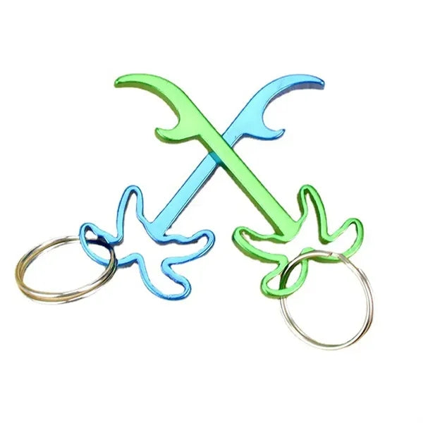 Engraved Palm Tree Bottle Opener With Key Ring