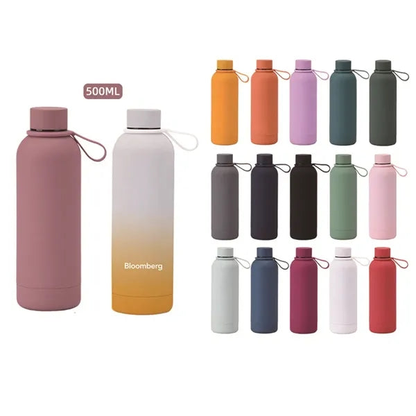 16 OZ Double Wall Vacuum Insulated Sports Water Bottle with