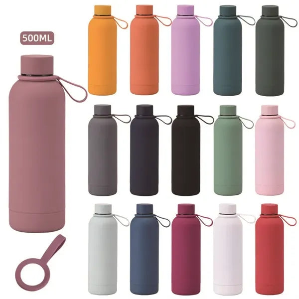 16 OZ Double Wall Vacuum Insulated Sports Water Bottle with