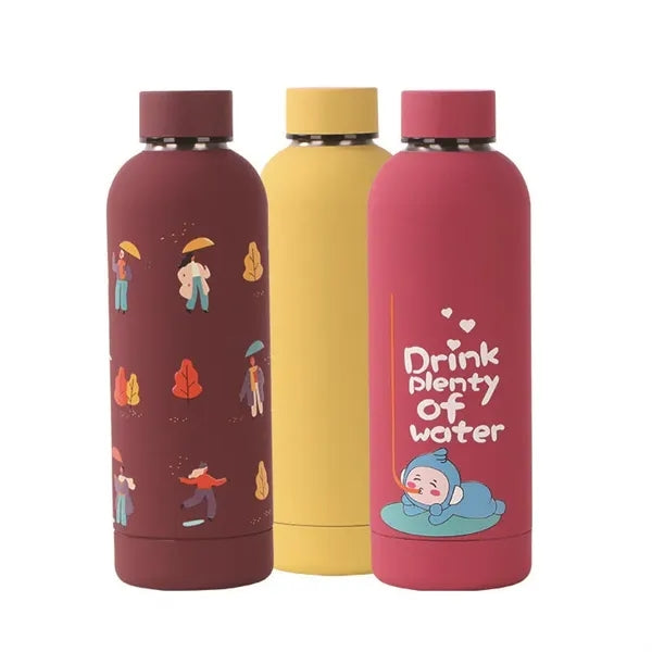 16 oz Stainless Steel Insulated Sports Water Bottle
