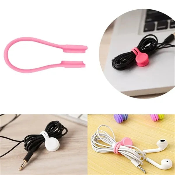 Silicone Magnetic Headphone Cable Ties Organizer