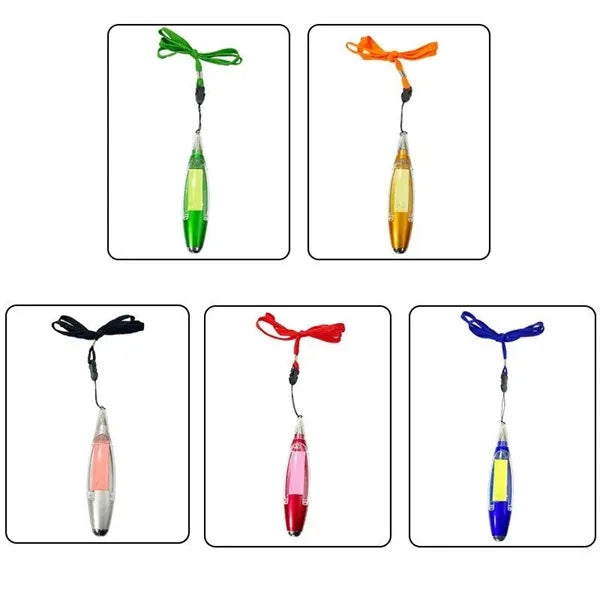 4 In 1 Multi-functional Lanyard Pen With Sticky Note