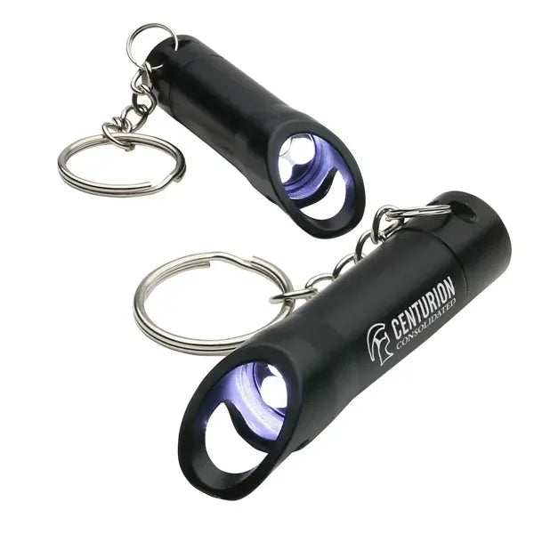 Multifunctional Flashlight Bottle Opener Keychain