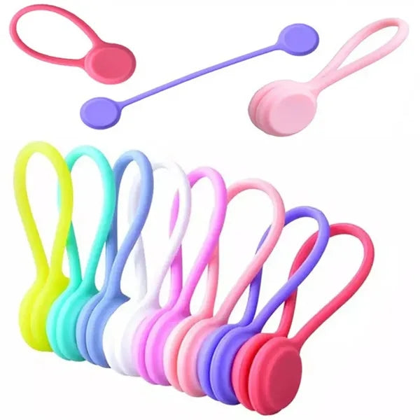 Silicone Magnetic Headphone Cable Ties Organizer