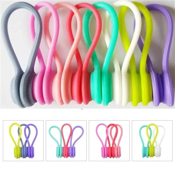Silicone Magnetic Headphone Cable Ties Organizer