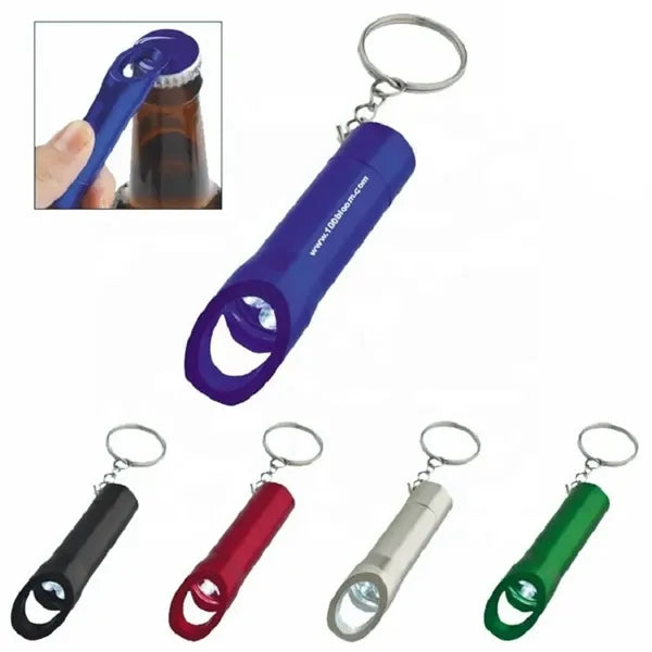 Multifunctional Flashlight Bottle Opener Keychain