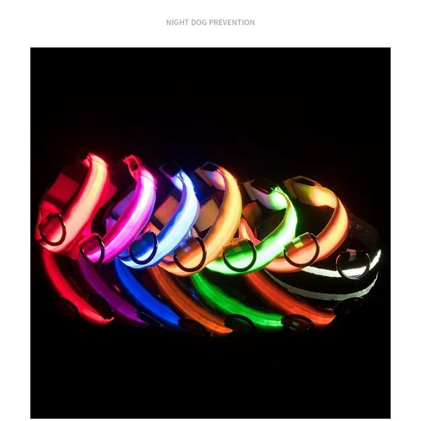 Rechargeable Glowing Pet Safety Collar