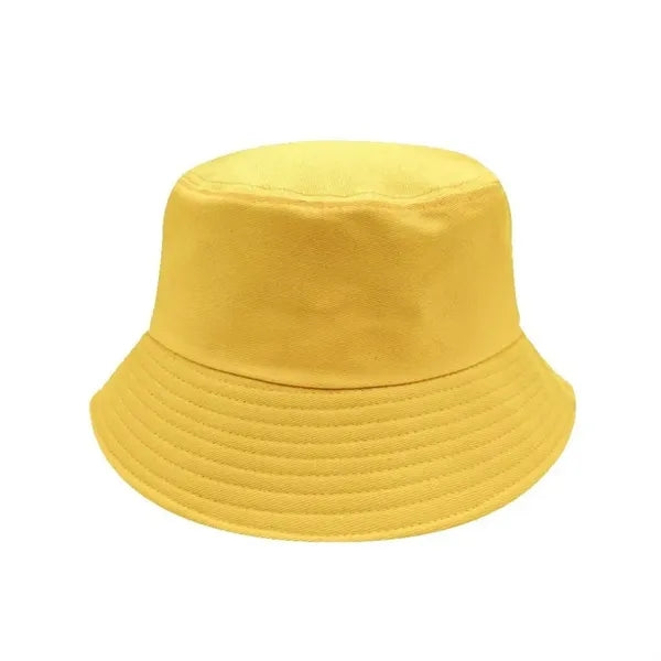 Foldable Cotton Reversible Wide Brim Bucket Sun Hat