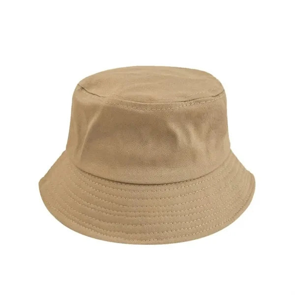 Foldable Cotton Reversible Wide Brim Bucket Sun Hat