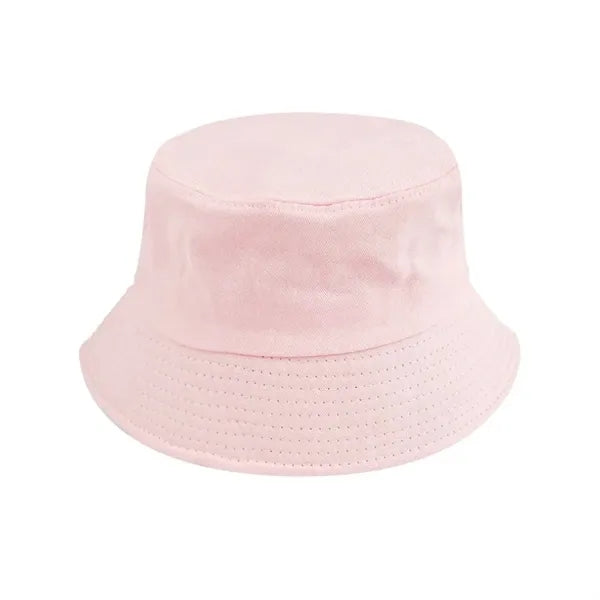 Foldable Cotton Reversible Wide Brim Bucket Sun Hat