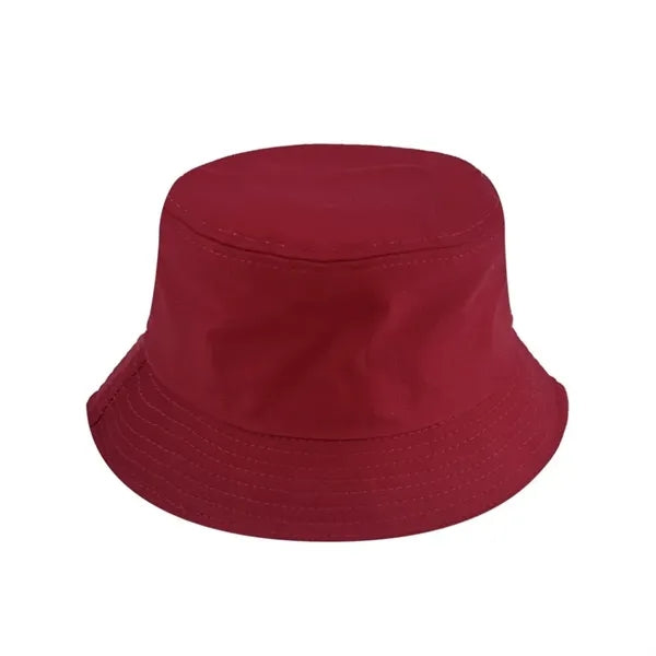 Foldable Cotton Reversible Wide Brim Bucket Sun Hat