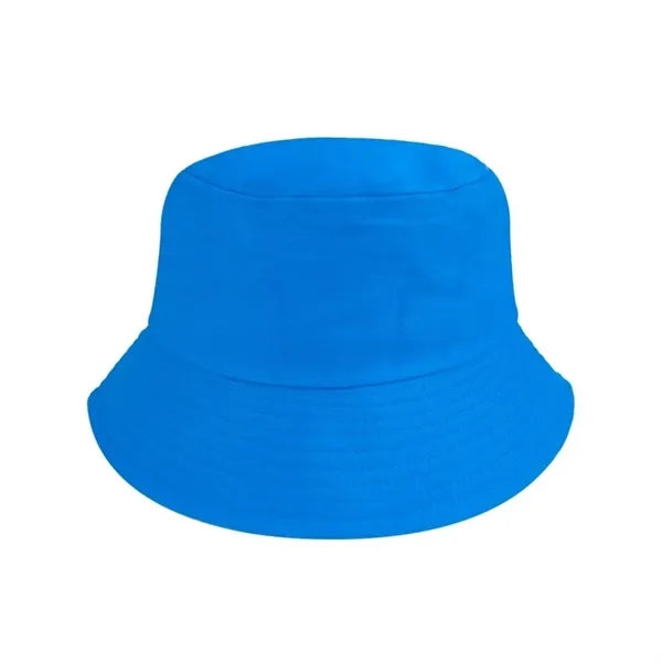 Foldable Cotton Reversible Wide Brim Bucket Sun Hat