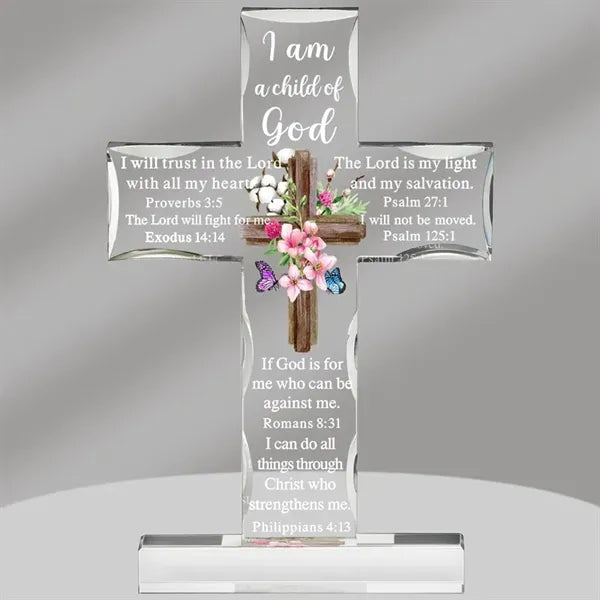Acrylic Christian Standing Cross