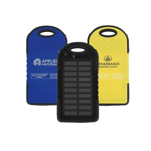 Traveler Waterproof Solar Power Bank Gift Set