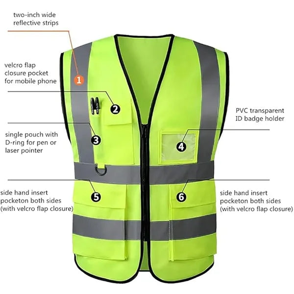 Reflective Vest Warp Knitted Fabric