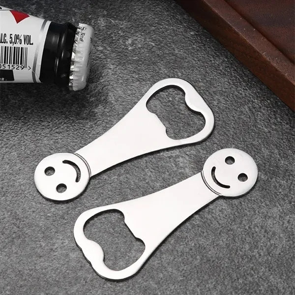 Smiley Face Bar Blades Stainless Steel Beer Openers