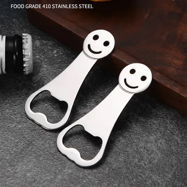 Smiley Face Bar Blades Stainless Steel Beer Openers