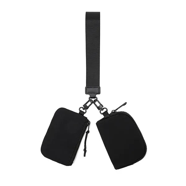 Mini Zip Around Wristlet keychain Wallet