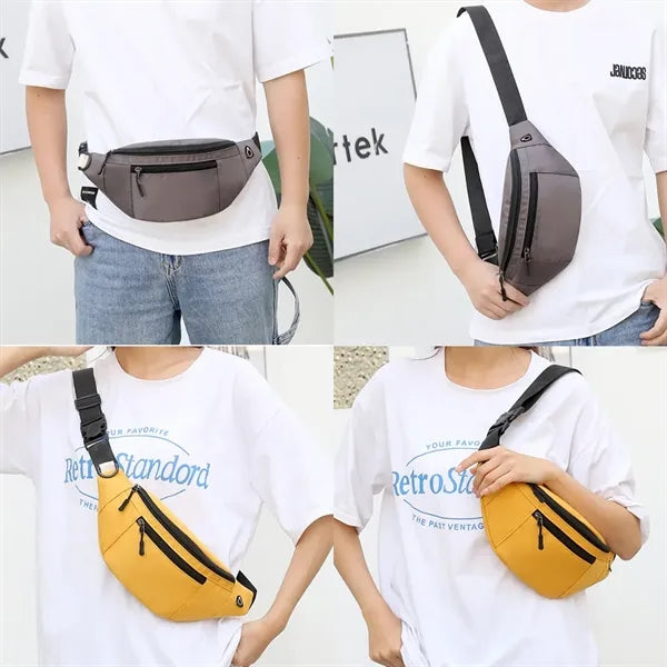 Large Crossbody Sports Fanny Pack Bag