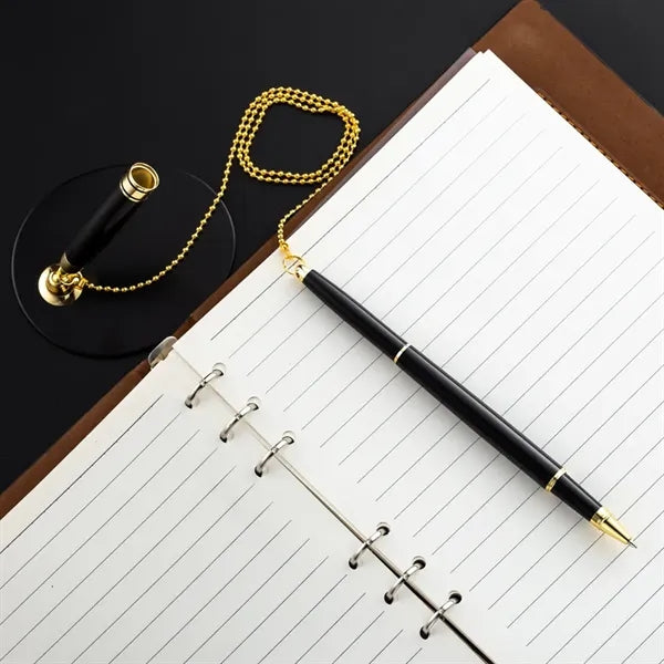 Premium Metal Table Pen with Twist Action Stand