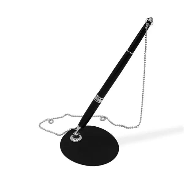 Premium Metal Table Pen with Twist Action Stand