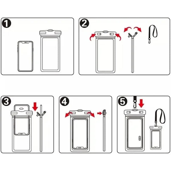 2 Pack Universal Waterproof Phone Pouch