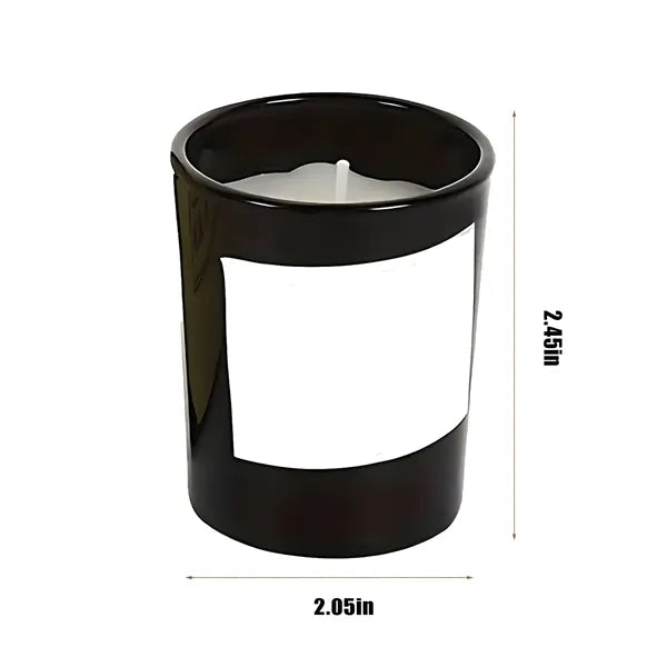 Scented Candle In Matt Glass (Black) For Anniversaries