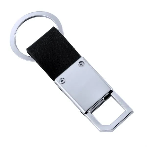 Leather Car Keychain PU Key Chain Metal
