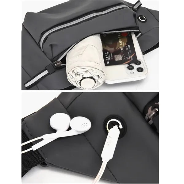 Waist Bag Waterproof Multi-Layer Large Capacity Shoulder Cro