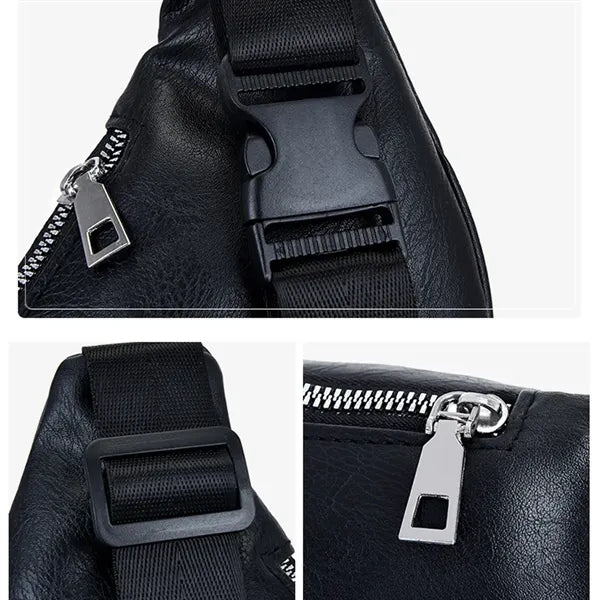 Fanny Pack Waist Bag Multifunction Genuine Leather