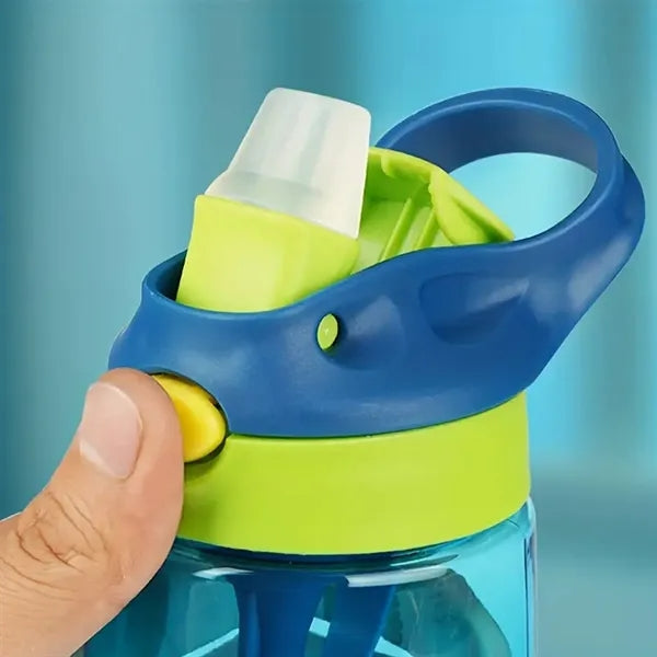 Personlized Kids Plastic Water Bottle with Lid and Straw