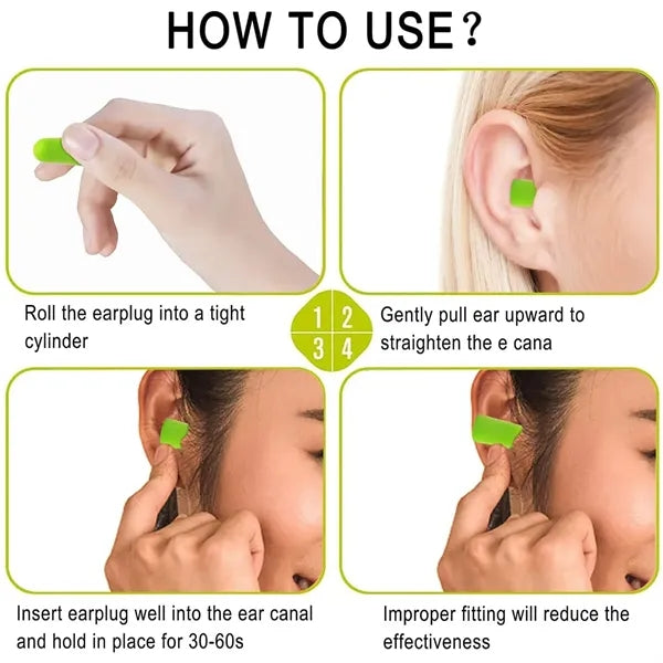 Noise Canceling Sponge Ear Plugs